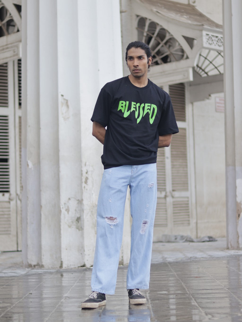 ISHO Blessed Oversized Tee - Black ISHŌ Clothing Co