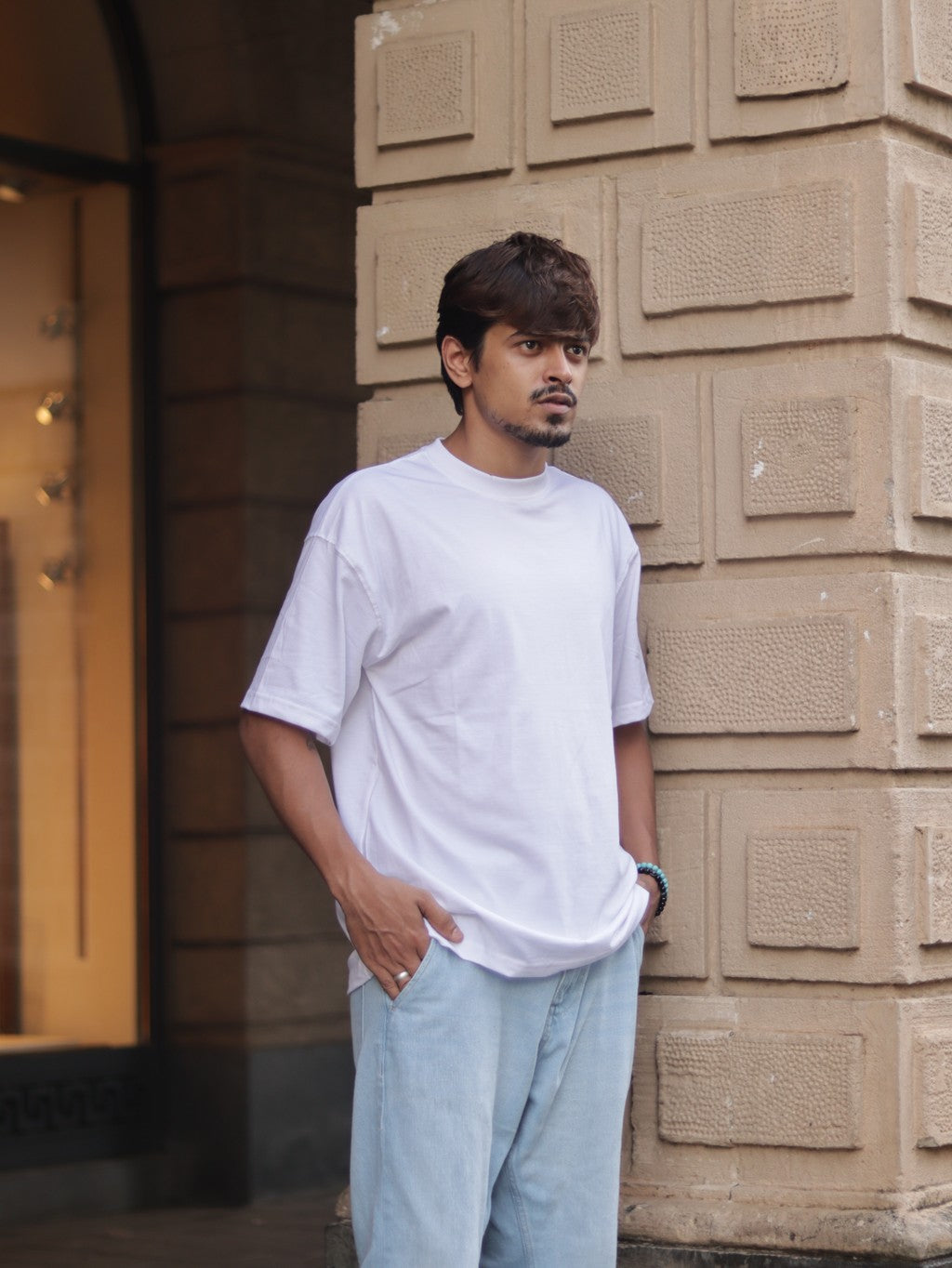 Plain Oversized Tee - White ISHŌ Clothing Co