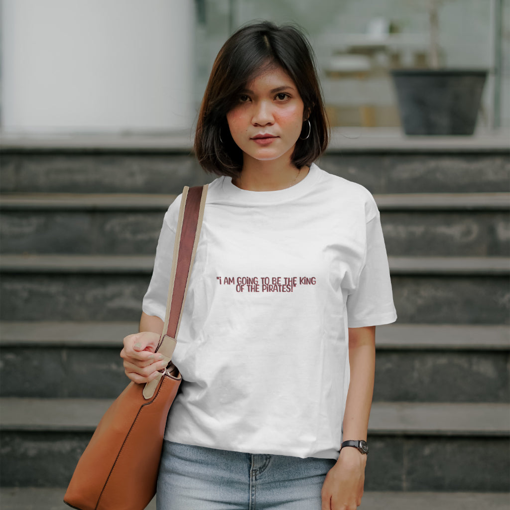 ISHO "King Of Pirates" Puff Print Oversized Tshirt