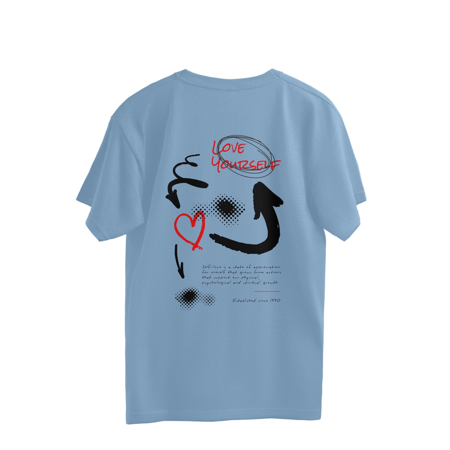 ISHO "Love YourSelf" Back Print Oversized Tshirt