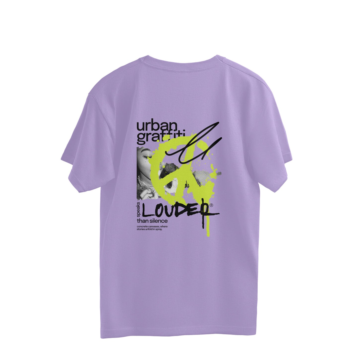 ISHO "LOUDER" Back Print Oversized TShirt