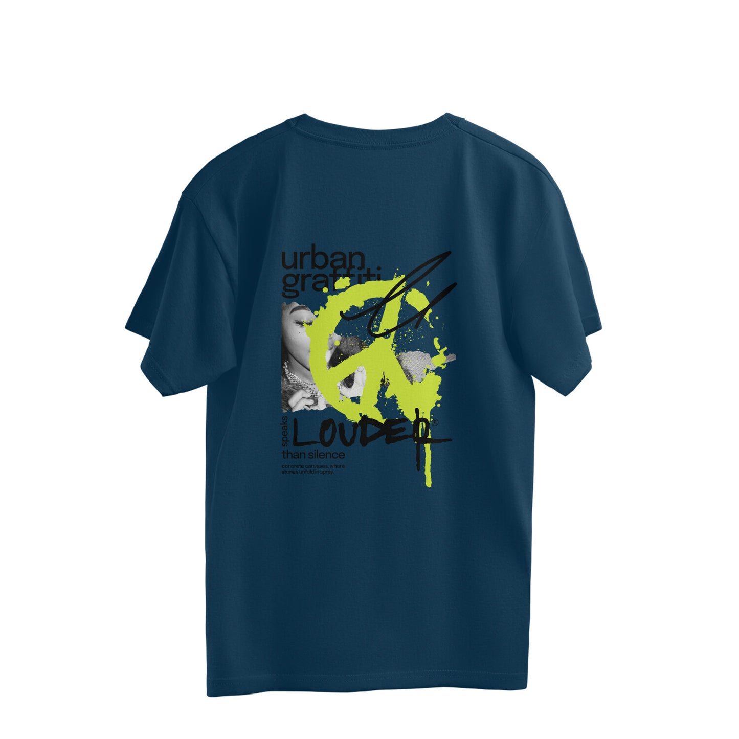 ISHO "LOUDER" Back Print Oversized TShirt