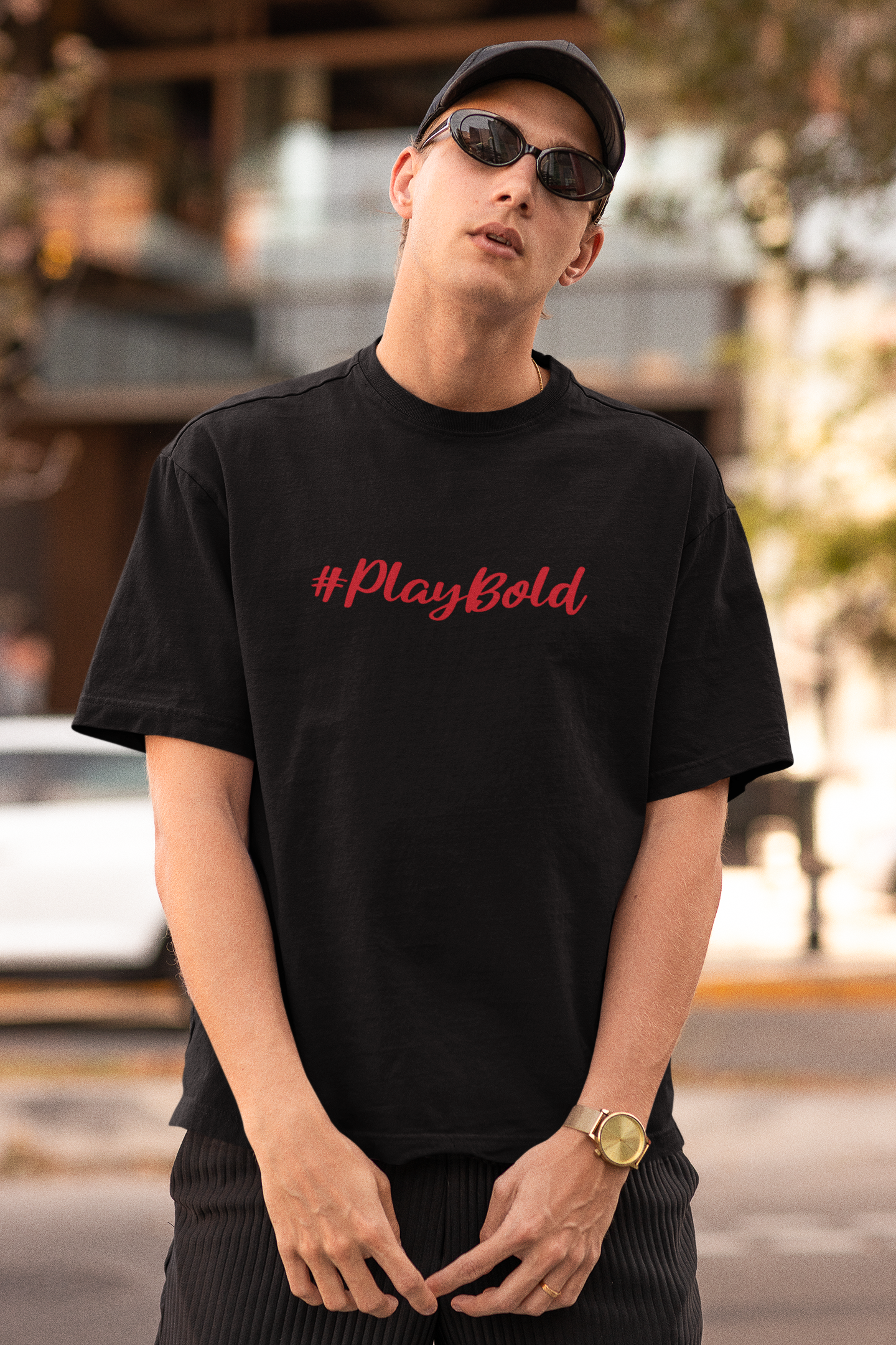 ISHO RCB #PlayBold Oversized Tshirt Bangalore