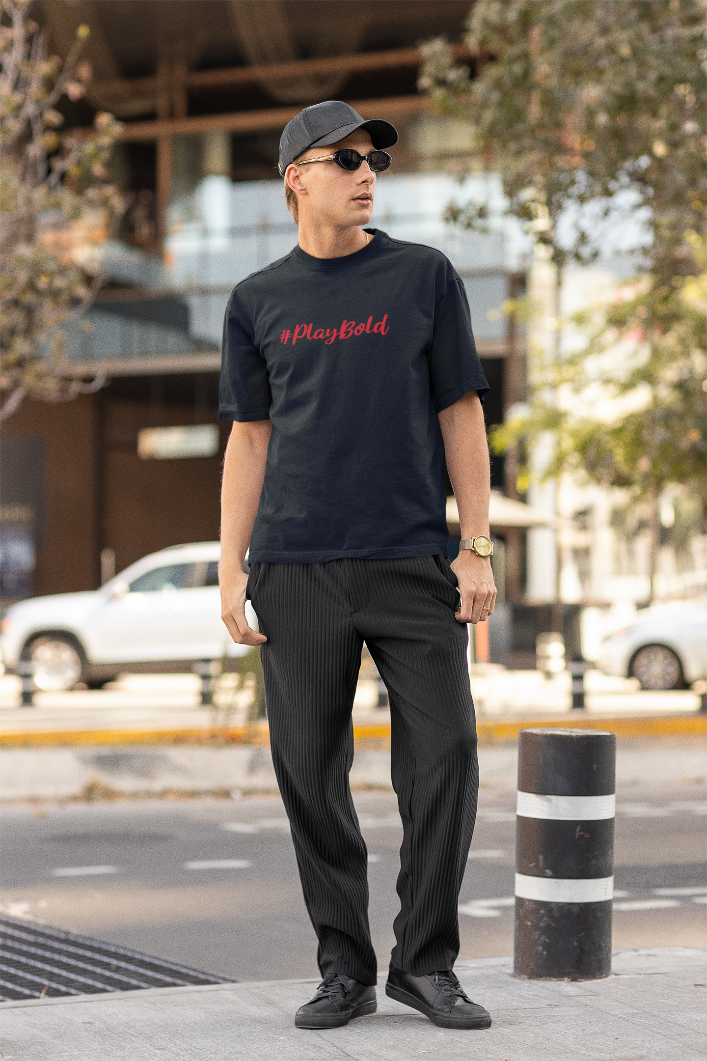 ISHO RCB #PlayBold Oversized Tshirt Bangalore
