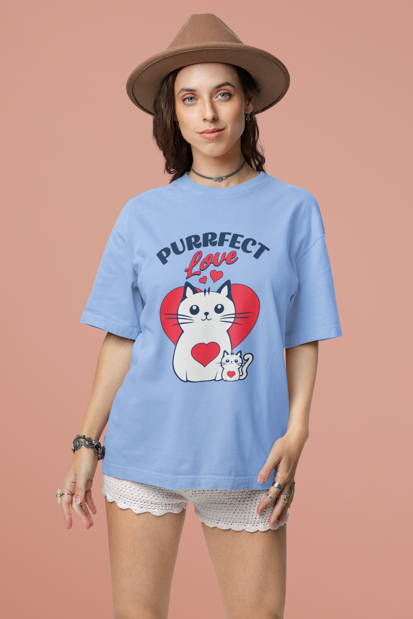 ISHO "Purrfect" Oversized Tshirt