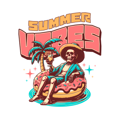 ISHO "Summer Vibes" Couple Oversized Tshirt (Initials Printed on Sleeves)
