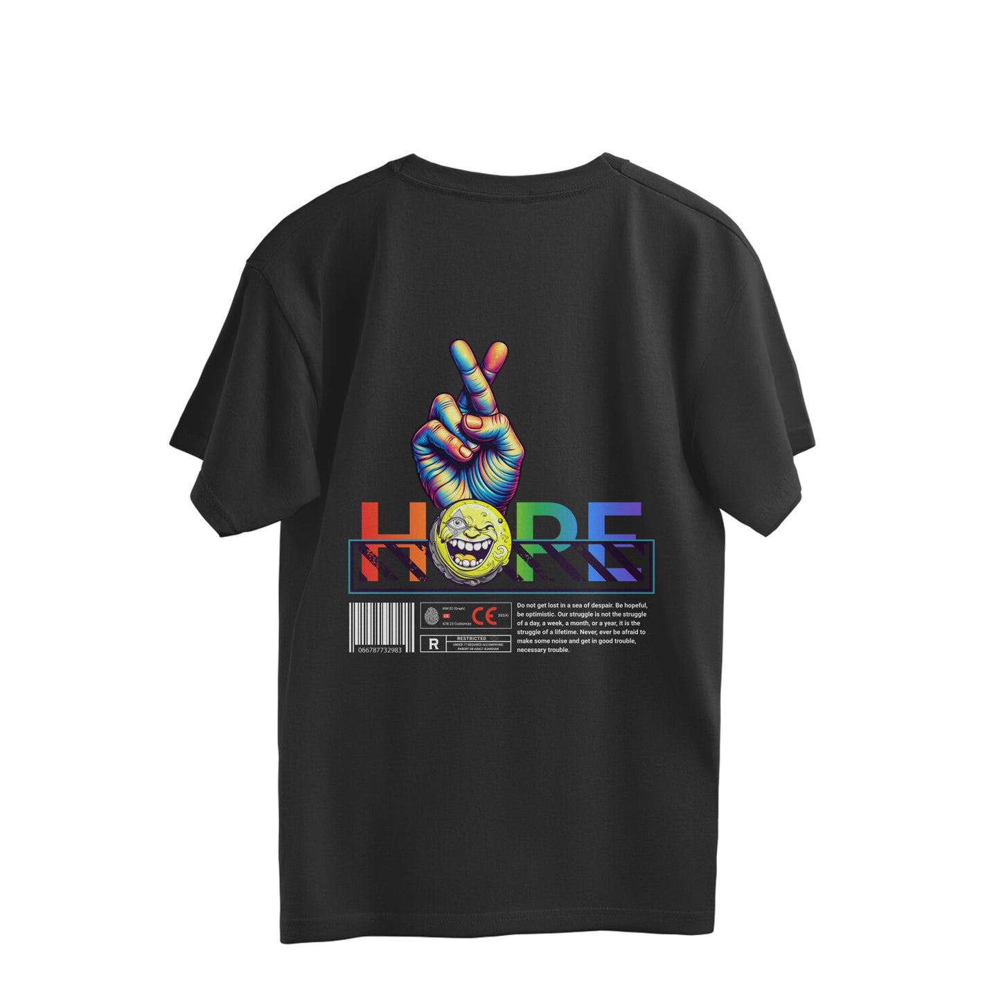 ISHO " HOPE" Backprint Oversized Tshirt